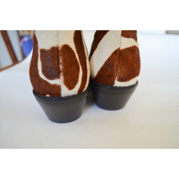Matisse Vintage Cow Print Calf Hair Western Boots Size 9.5 - Picture 3 of 7